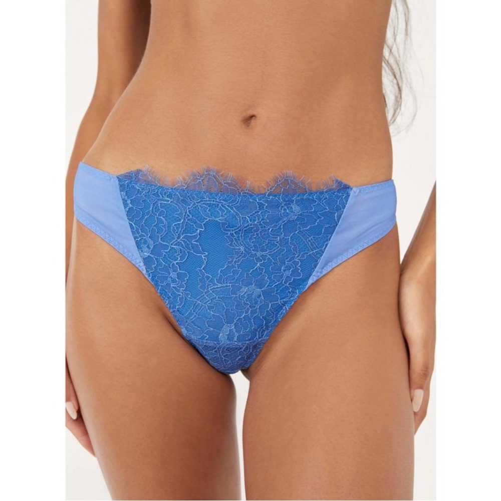 2 for $45 - NWT Free People Allure Thong / Moroccan Blue - M